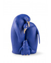 Penguin family (blue-gold) Lladró Porcelain 01009539