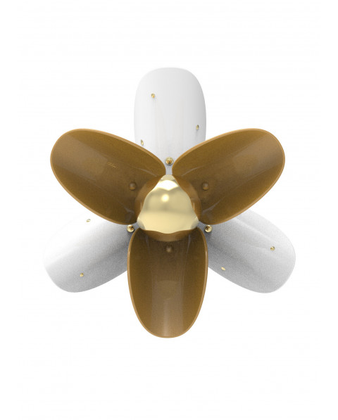 Blossom wall light (white-gold)(CE/UK) Lladró Porcelain 01024065