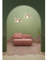 Blossom hanging lamp (pink-gold)(CE/UK) Lladró Porzellan 01024115  