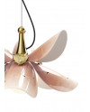 Blossom hanging lamp (pink-gold)(CE/UK) Lladró Porcelaine 01024115  