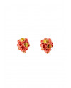 Golden coral reef stud earrings Lladró Porcelain 01010246