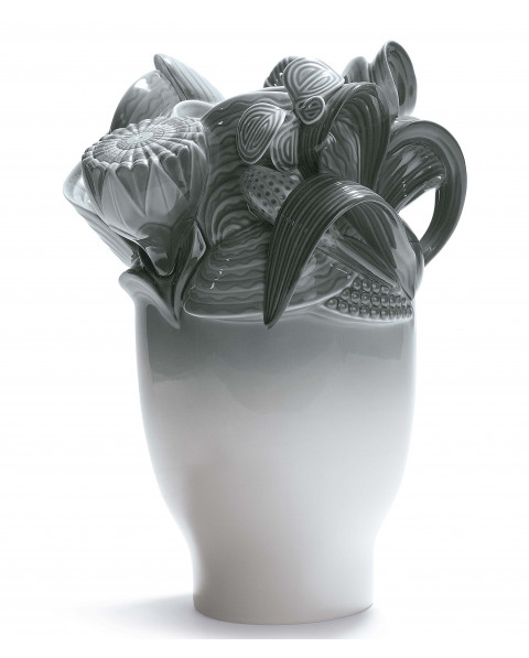 Naturo. -Small vase (grey) Lladró Porcelaine 01007912 