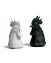 Gallus salt and pepper shakers Lladró Porzellan 01017101 