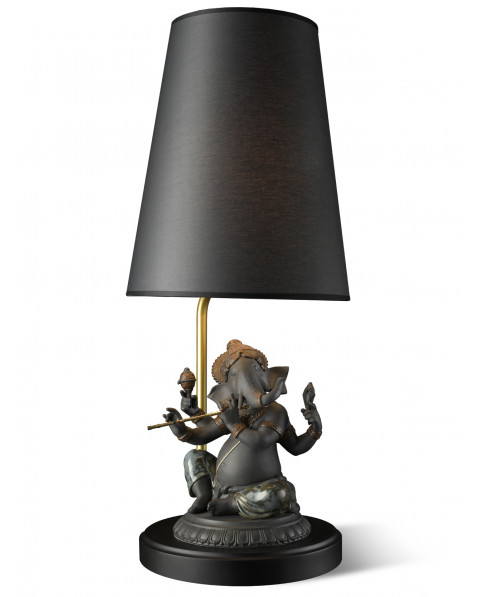 Bansuri Ganesha (black) - Lamp (CE) Lladró Porcelaine 01023170 
