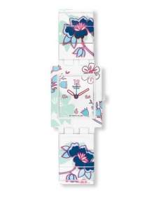 Swatch Strap for Watch SUBW105 A B STRAP Caged Hibiscus
