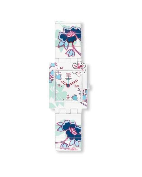 Swatch Strap for Watch SUBW105 A B STRAP Caged Hibiscus