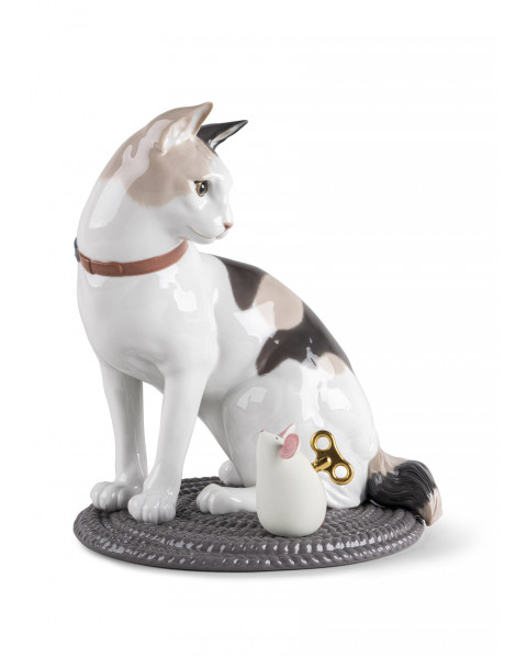  Cat & Mouse game Lladró Porcelain 01009547