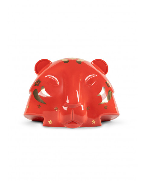 The Tiger (red- gold) Lladró Porcelain 01009549