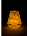 Lithophane votive light-Mickey Mouse Lladró Porcelain 01017465