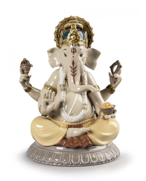 Lord Ganesha Lladró Porcelaine 01009399