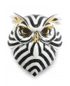 Owl mask (black-gold) Lladró Porcelain 01009406