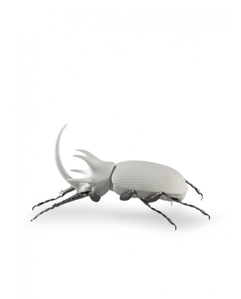 Rhinoceros beetle (matte white) Lladró ФАРФОР 01009478