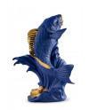 Carpa Koi (azul-dorado) Porcelana Lladró 01009579