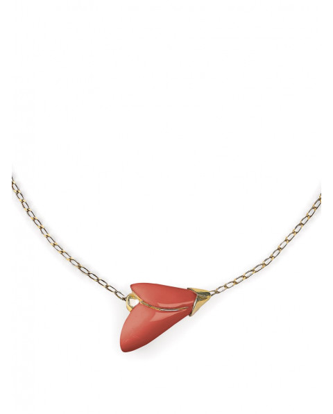 Heliconia pendant (coral) Lladró Porcelain 01010181