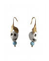 Frida Kahlo skull earrings (white) Lladró ФАРФОР 01010190