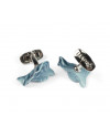 Aquarium cufflinks Lladró Porcelain 01010202