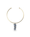 Golden blue reef necklace Lladró Porcelain 01010234