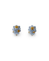 Golden blue reef stud earrings Lladró Porcelain 01010239