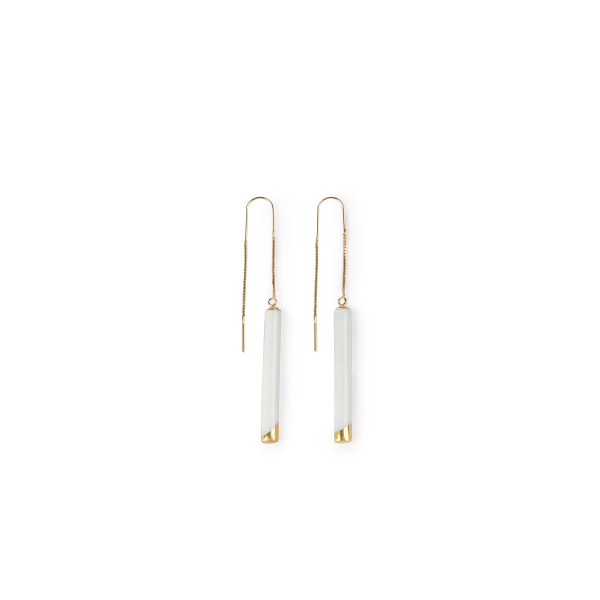 Pendientes largos Twiggy Porcelana Lladró 01010257 Pendientes largos Twiggy Porcelana Lladró 01010257