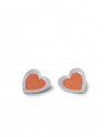 Boucles d'oreille Hearts(violette-rouge) Lladró Porcelaine 01010273