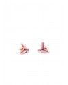 Clous d'oreille Lola (rose et rouge) Lladró Porcelaine 01010281