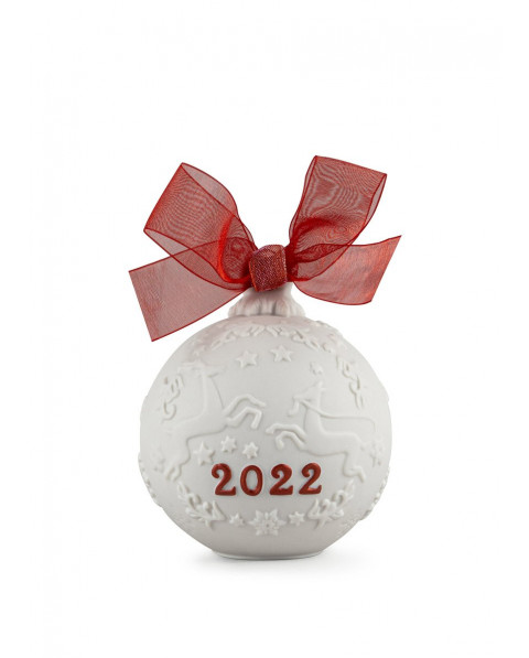 2022 Boule de Noël (Re-Deco rouge) Lladró Porcelaine 01018467