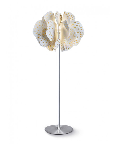 Nightbloom floor lamp (white-gold)(CE) Lladró Porcelain 01024034