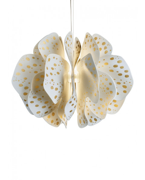 Lámp.colg.Nightbloom 60cm(bl-oro)(CE/UK) Porcelana Lladró 01024038