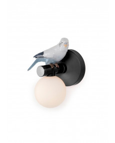 Parrot wall light (right) - black  (US) Porcelana Lladró 01024158  