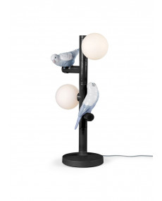 Parrot table lamp (black) (US) Lladró Porcelain 01024154