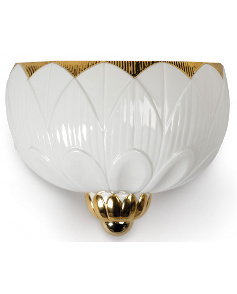 I&S-Wall light (white-gold) (US) Lladró Porcelain 01023993