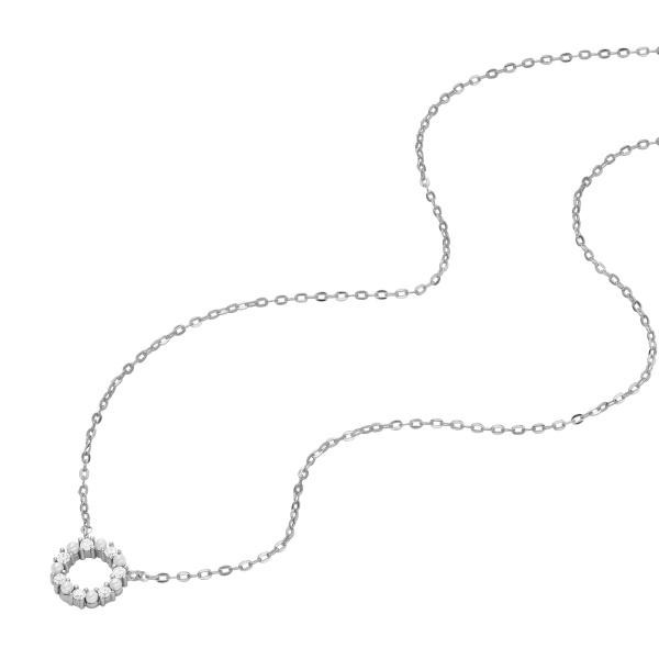 Sterling Olive Branch Sterling Silver Pendant Necklace - JFS00485040 -  Fossil