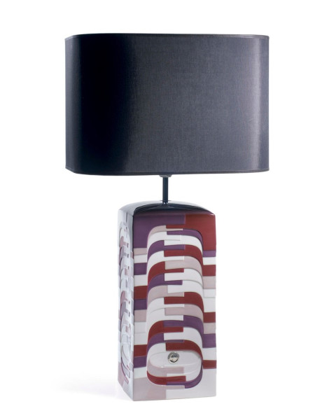 Estratos - Large lamp -burgundy (US) Lladró Porcelaine 01009066