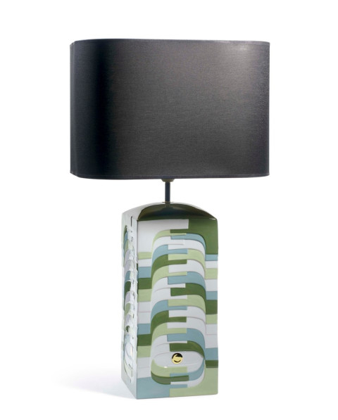 Estratos - Large lamp -green (CE) Lladró Porcelain 01009052