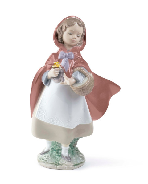 Little Red Riding Hood Figurine Lladró Porcelaine 01008500