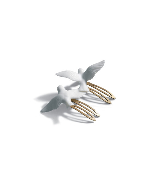 Magic Forest Hair Pin. Set of 2 Lladró Porcelain 01010072