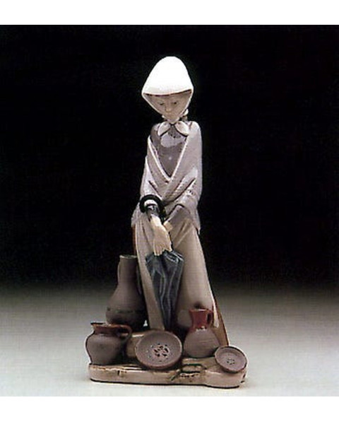 CERAMICS SELLER WOMAN Lladró Porcelain 01005081