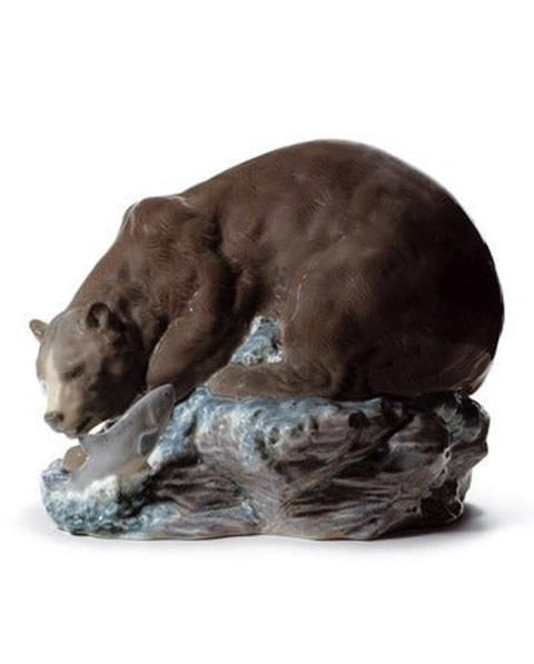 Grizzly bear Lladró Porcelaine 01008576