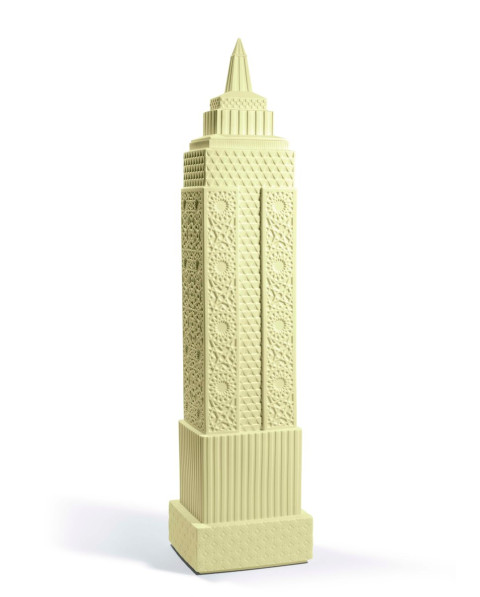 Metropolis - Vase I (light yellow) Lladró Porcelain 01008807