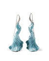 Aquarium Long Earrings Lladró Porcelaine 01010199