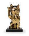 Figura Maneki Neko. Lustre dorado Porcelana Lladró 01009305