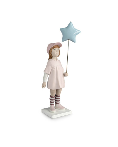 Follow your Star Girl Figurine Lladró Porcelain 01009449