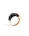 Heliconia Metal Ring. Black Porcelana Lladró 01010303