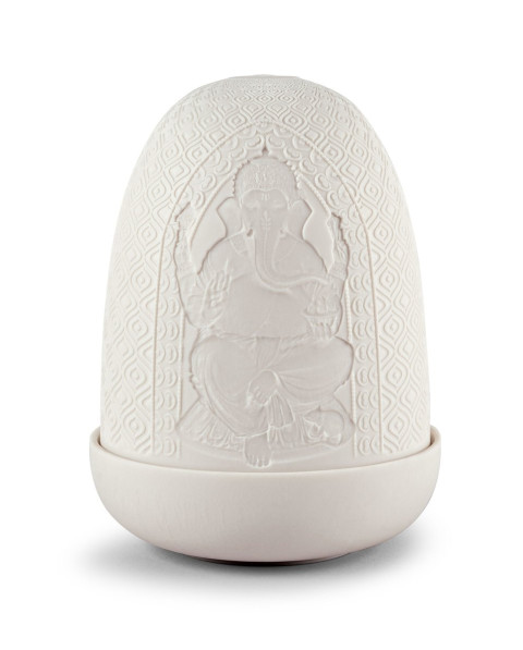 Lord Ganesha & Goddess Lakshmi Dome lamp Lladró Porcelain 01024227