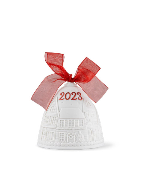 2023 Christmas bell (Re-Deco red) Lladró Porcelain 01018473