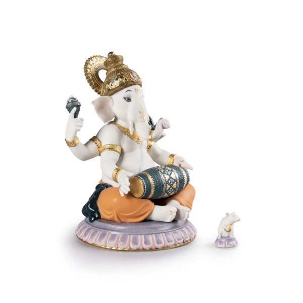 Lladro 01007184 Figurine Mridangam Ganesha Limited Edition