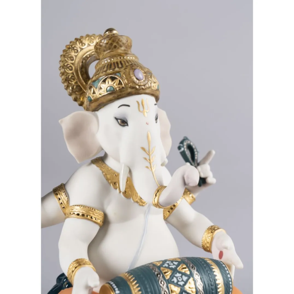 Lladro 01007184 Figurine Mridangam Ganesha Limited Edition