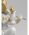 Lladro Porcellana BANSURI GANESHA (GOLDEN RE-DECO) 01009277