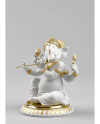 Lladro Porcelain BANSURI GANESHA (GOLDEN RE-DECO) 01009277