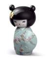 Lladro 1008710 Figurine KOKESHI III TURQUOISE